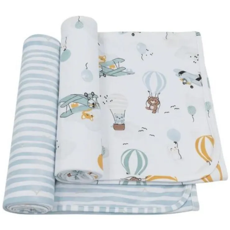 Living Textiles Swaddles>2 Pack Jersey Swaddle