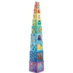 Djeco Building Toys>10 Stacking Cubes