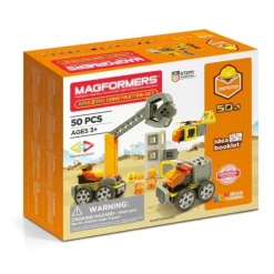 Magformers Building Toys>Amazing Construction Magnetic Set - 50 Pieces