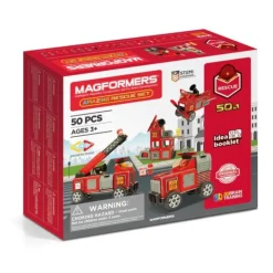 Magformers Building Toys>Amazing Rescue Magnetic Set - 50 Pieces