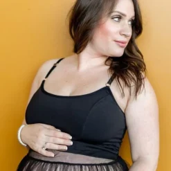 Davin & Adley Nursing Bras & Tanks>Amelia Pumping & Nursing Crop Cami