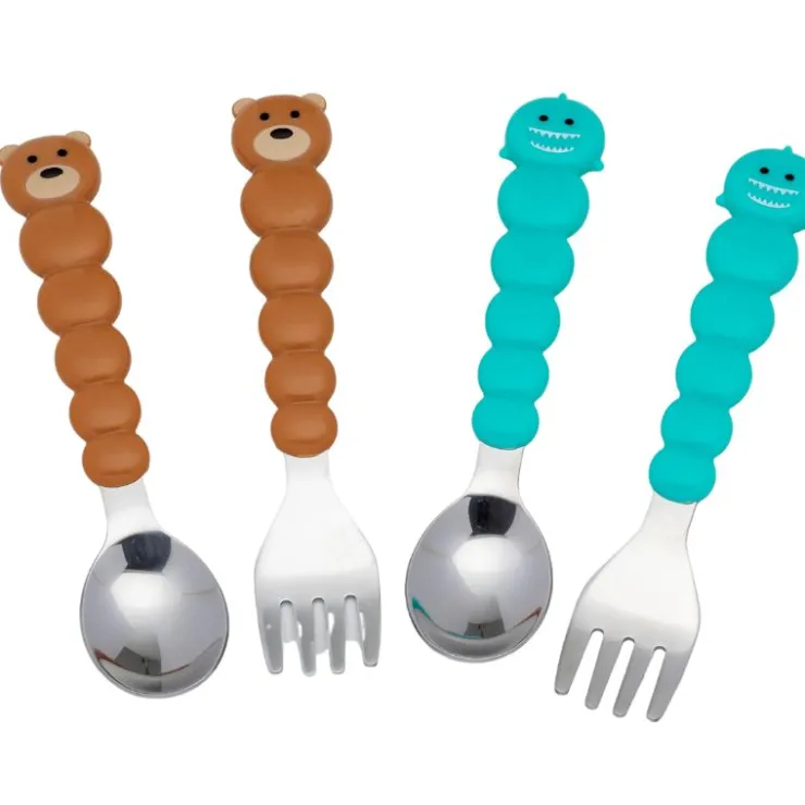 Melii Baby Tableware>Animal Utensil Set