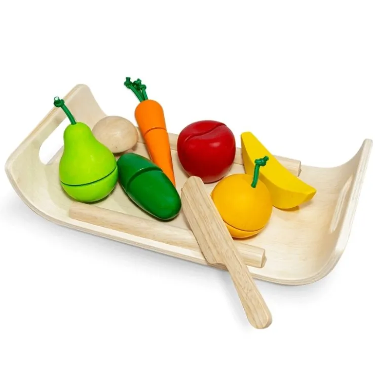 Plan Toys Pretend Play>Assorted Fruit & Vegetables