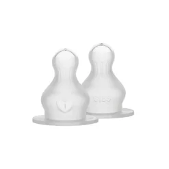 BIBS Bottle Feeding>Baby Bottle Silicone Nipple - 2 pack