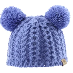Bedford Road Hats>Beanie With Poms - Blue