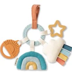 Itzy Ritzy Sensory Toys>Bitzy Busy Ring Teething Activity Toy