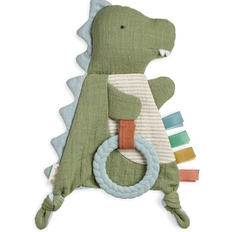 Itzy Ritzy Sensory Toys>Bitzy Crinkle Sensory Crinkle Toy with Teether