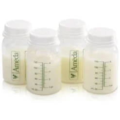 Ameda Food Prep & Storage>Breast Milk Storage Bottles (4 Pack)