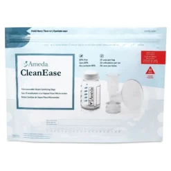 Ameda Bottle Feeding>CleanEase Microwaveable Steam Sanitization Bags 7 Count