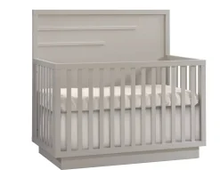 Natart Juvenile Cribs>Como 4-in-1 Convertible Crib with Horizontal Molding
