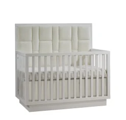 Natart Juvenile Cribs>Como 5-in-1 Convertible Crib with Upholstered Panel