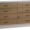 Natart Juvenile Dressers>Como Naturale 8-Drawer Double Dresser