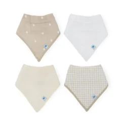 Little Unicorn Bibs & Burp Cloths>Cotton Muslin + Fleece Bandana Bib