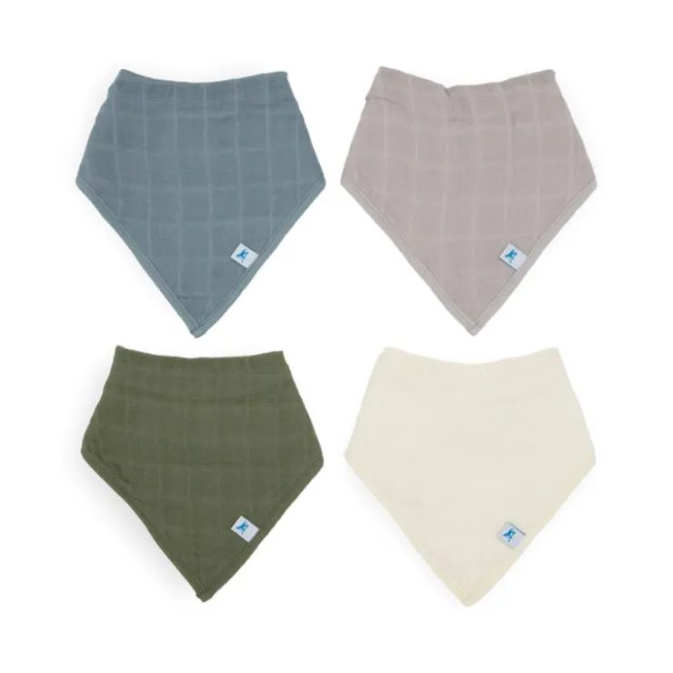 Little Unicorn Bibs & Burp Cloths>Cotton Muslin + Fleece Bandana Bib