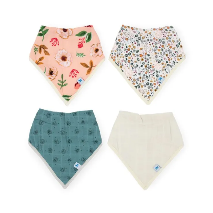 Little Unicorn Bibs & Burp Cloths>Cotton Muslin + Fleece Bandana Bib