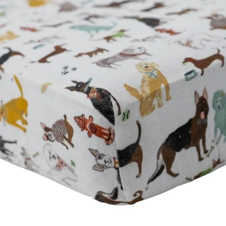 Little Unicorn Crib Sheets|Bedding>Cotton Muslin Crib Sheets