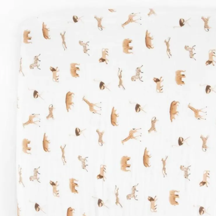 Little Unicorn Crib Sheets|Bedding>Cotton Muslin Crib Sheets