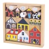 Janod Building Toys>Cross Roads Wooden Blocks
