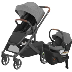 UPPAbaby Full Size Strollers|Travel Systems>Cruz V3 Stroller + Aria Infant Car Seat Travel System