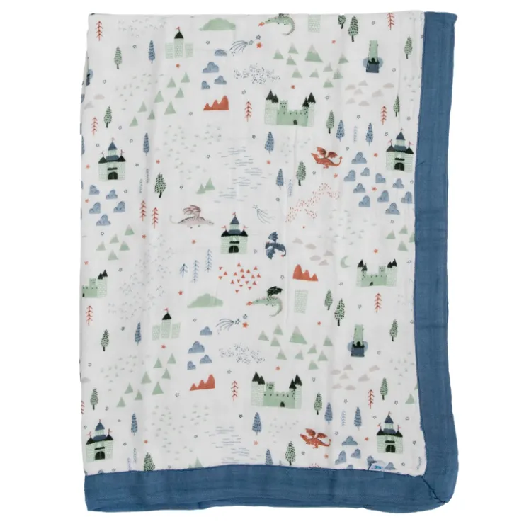 Little Unicorn Bedding>Deluxe Muslin Baby Blanket