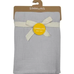 Simmons Swaddles|Bedding>Deluxe 4-Ply Muslin Blanket