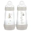 MAM Bottle Feeding>Easy Start Matte Anti-Colic Baby Bottles - 9 oz