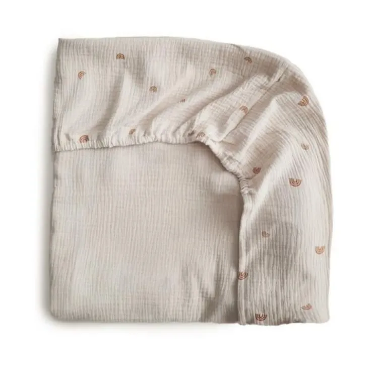 Mushie Bedding>Extra Soft Muslin Crib Sheet