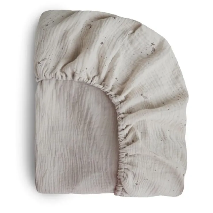 Mushie Bedding>Extra Soft Muslin Crib Sheet