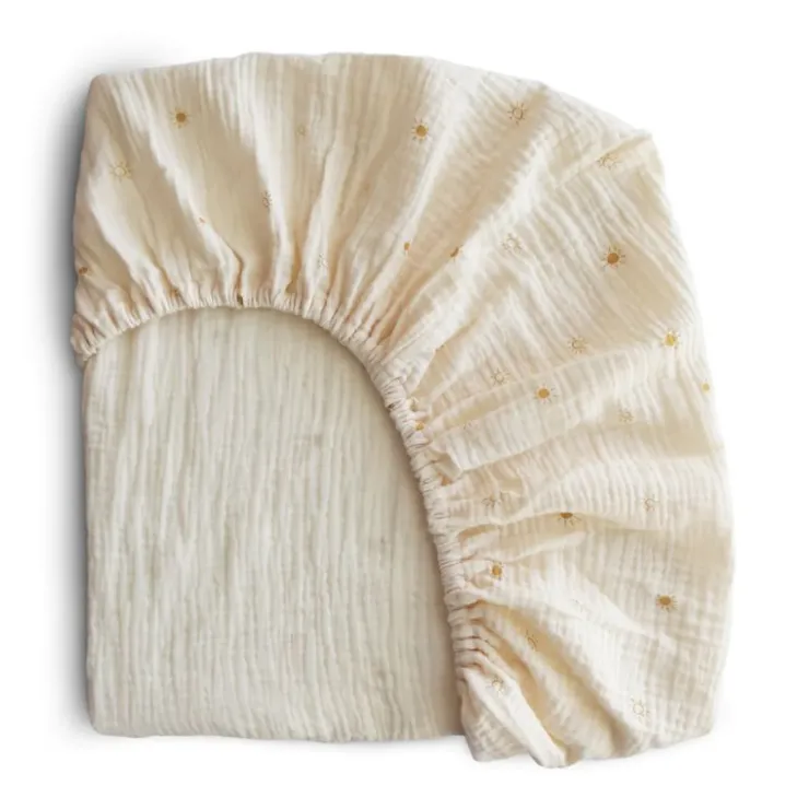 Mushie Bedding>Extra Soft Muslin Crib Sheet