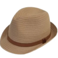CaliKids Hats>Flexible Straw Fedora Hat