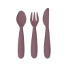 ezpz Tableware>Happy Utensils - Mauve