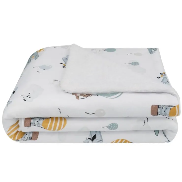 Living Textiles Bedding>Jersey Sherpa Blankets