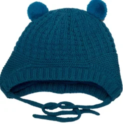 CaliKids Hats>Knit Bear Hat - Lagoon