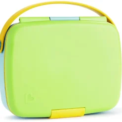 Munchkin On-The-Go Feeding>Lunch Bento Box with Stainless Steel Utensils