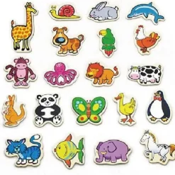Viga Toys Building Toys>Magnetic Animals - 20 Pieces