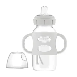 Dr Brown's Bottle Feeding>Milestones Wide-Neck Sippy Bottle with 100% Silicone Handles
