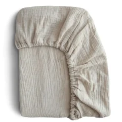 Mushie Crib Sheets|Bedding>Mini Muslin Crib Sheet