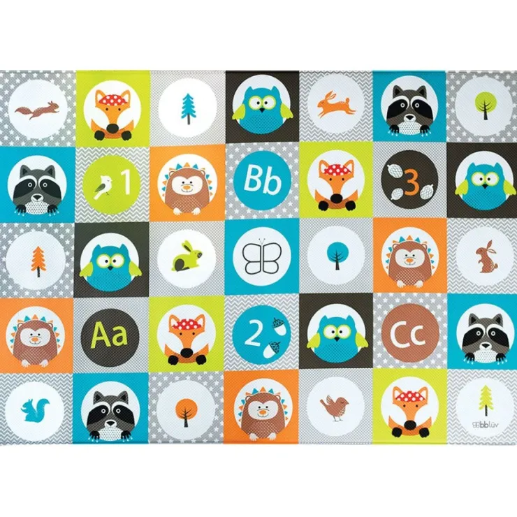 bbluv Activity Toys>Mülti-Playmat-Forest Tiles