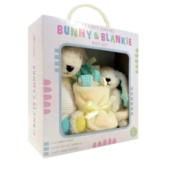 Make Believe Ideas Plush Toys>My First Sensory Bunny & Blankie Gift Set