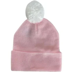 Kidcentral Essentials Hats>Newborn Knitted PomPom Hat