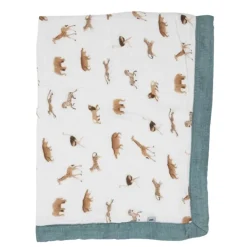 Little Unicorn Bedding>Organic Cotton Muslin Baby Quilt