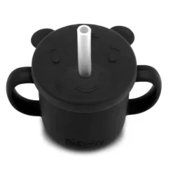 RaZbaby Tableware>Oso-Cup Silicone Cup + Straw