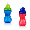 Nuby Tableware>2-pack Flip-it Soft Silicone Straw 10 oz. Cup