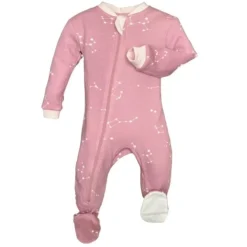 ZippyJamz Sleepers>Patterned Organic Footed Sleepers