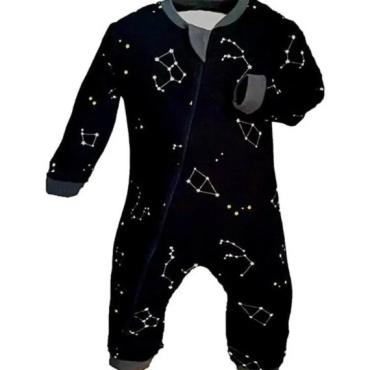 ZippyJamz Sleepers>Patterned Organic Footless Sleepers