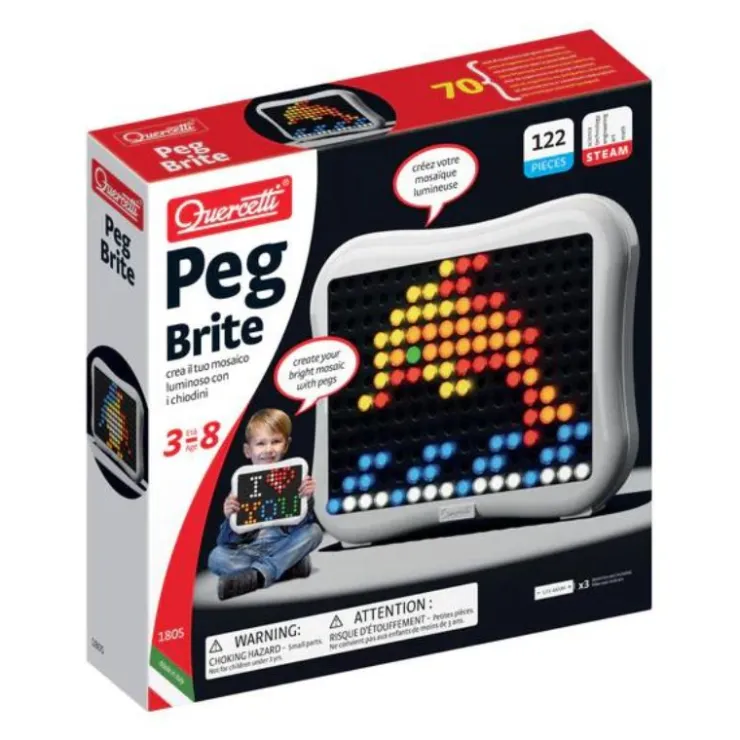 Quercetti Sensory Toys>Peg Bright