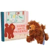 Manhattan Toys Plush Toys>Pierre Waits Patiently Baby and Toddler Board Book + Poodle Stuffed Animal Dog Gift Set