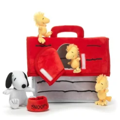 Lambs & Ivy Plush Toys>Plush - Classic Snoopy Interactive Dog House Set