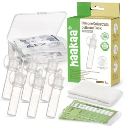 Haakaa Breast Pumps|Breast Pump Accessories>Pre-Sterilized Silicone Colostrum Collector Set 4ml - 6 Pack