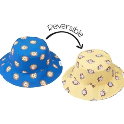 FlapJackKids Hats>Reversible Patterned Sun Hat